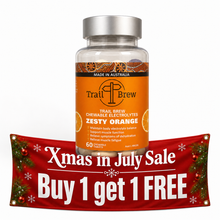 Load image into Gallery viewer, Chewable Electrolyte Tablets by Trail Brew -Zesty Orange - Xmas in July Sale