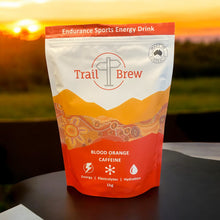 Load image into Gallery viewer, Blood Orange + Caffeine - NEW (1kg) Energy + Electrolytes - Trail Brew