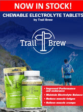 Load image into Gallery viewer, Chewable Electrolyte Tablets by Trail Brew - Lemon Lime - IN STOCK NOW!!