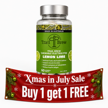 Load image into Gallery viewer, Chewable Electrolyte Tablets by Trail Brew - Lemon Lime - Xmas in July Sale
