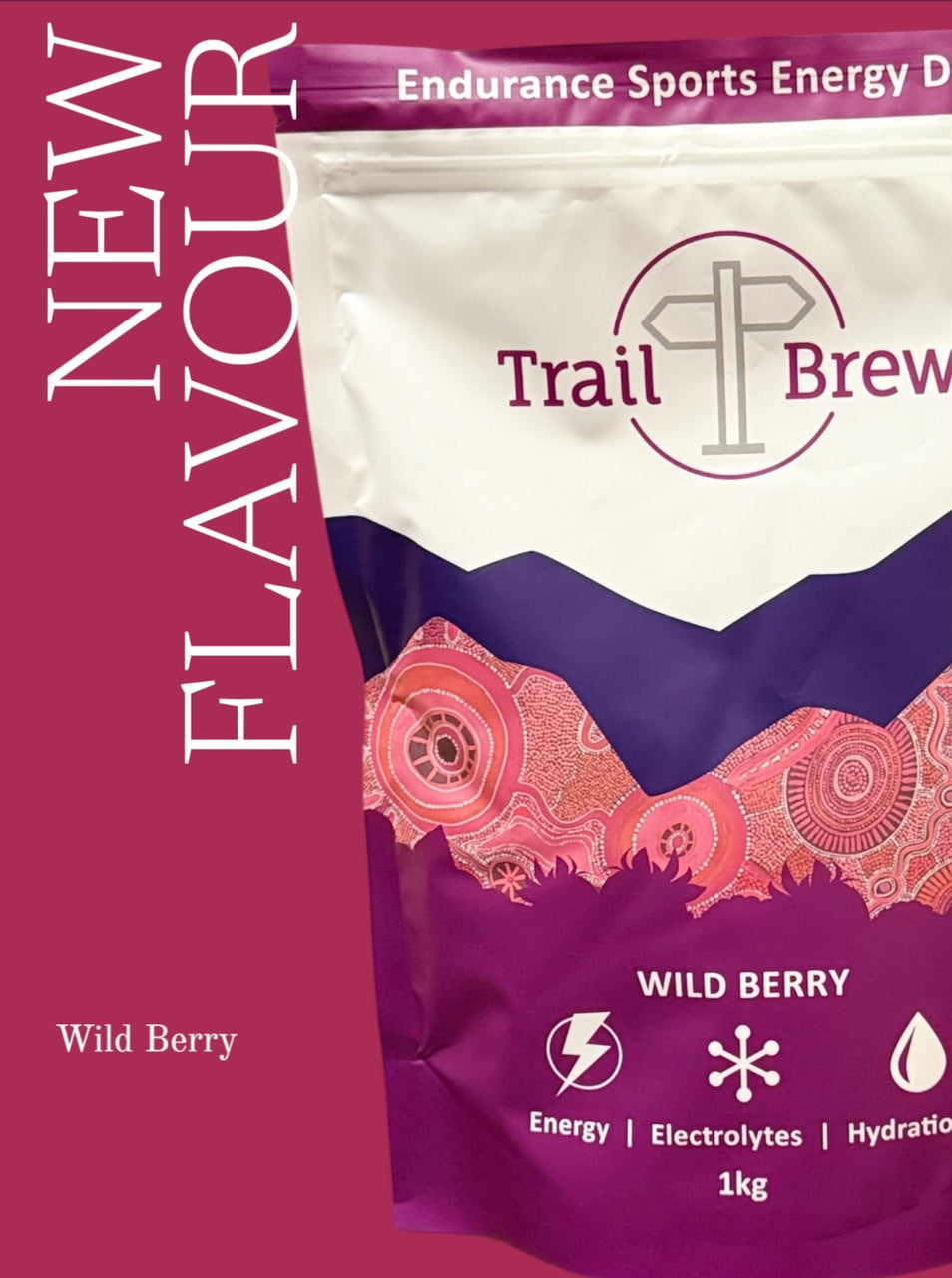 Wild Berry - NEW (1kg) Energy + Electrolytes - Trail Brew