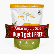 Load image into Gallery viewer, Mango Iced Tea (1kg) Energy + Electrolytes - Trail Brew Xmas in July
