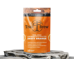 Chewable Electrolyte Tablets by Trail Brew - Zesty Orange (Due Early October)